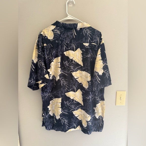 Palm Island Hawaiian Button Up Shirt Mens SZ L Short Sleeve Tropical Beach Palms - Picture 6 of 8